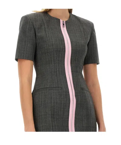 Msgm Wool Dress In Black