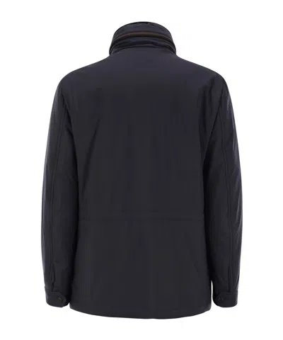 Fedeli Removable-neck Safari Jacket In Black