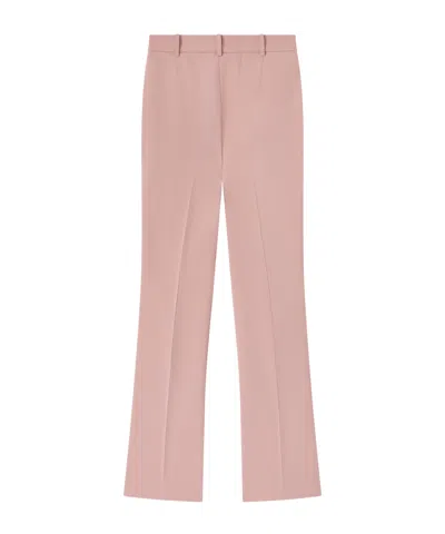 Pinko Pantalon Évasé En Cady Technique In Pink