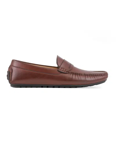 Tommy Hilfiger Men's Ruven Faux Leather Driving Loafers In Brown