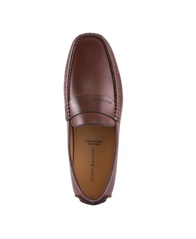 Tommy Hilfiger Men's Ruven Faux Leather Driving Loafers In Brown