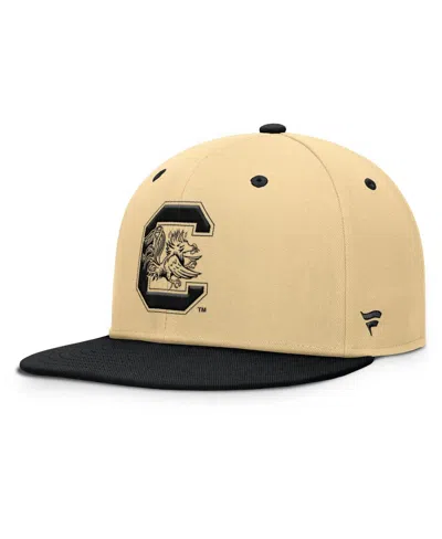 Fanatics Men's Khaki/black South Carolina Gamecocks Balance Fitted Hat In Brown