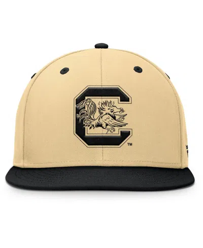 Fanatics Men's Khaki/black South Carolina Gamecocks Balance Fitted Hat In Brown