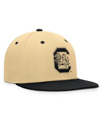 Fanatics Men's Khaki/black South Carolina Gamecocks Balance Fitted Hat In Brown
