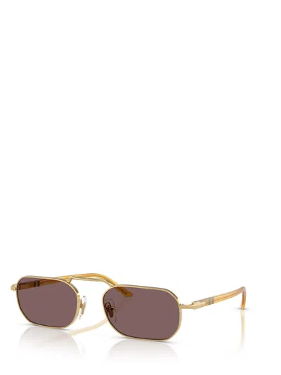 Persol 57mm Polarized Rectangular Sunglasses In Brown