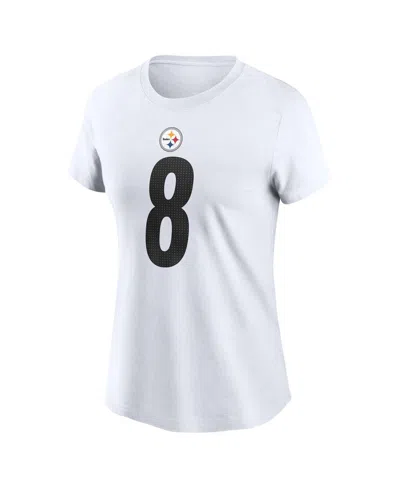 Nike Women's Aaron Rodgers White Pittsburgh Steelers Name Number T-shirt In White