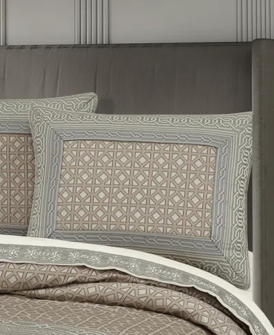 J Queen New York Alaro Embossed 4-pc. Comforter Set, King In Blue