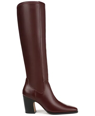 Franco Sarto L-jonie Leather Bootie In Burgundy