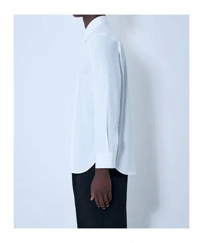 Jil Sander Concealed Button Shirt In Blue