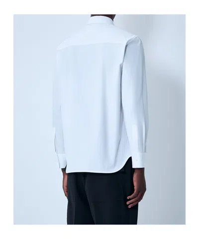 Jil Sander Concealed Button Shirt In Blue
