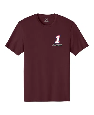 Trackhouse Racing Team Collection Maroon Ross Chastain Busch Light Apple Car T-shirt In Burgundy