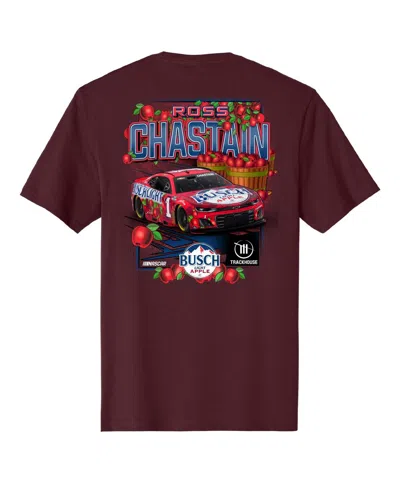 Trackhouse Racing Team Collection Maroon Ross Chastain Busch Light Apple Car T-shirt In Burgundy