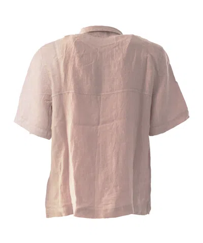 C.p. Company Linen Shirt In Pink