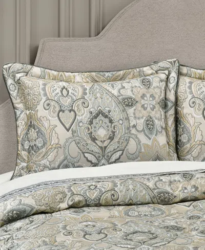 J Queen New York Annabelle Damask 4-pc. Comforter Set, King In Gray