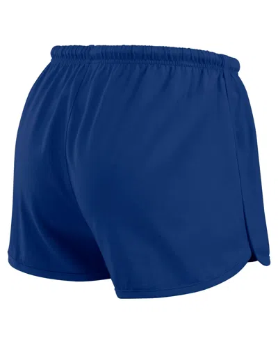 Wear By Erin Andrews Women's 2-piece Royal New York Giants Heavy Rugby Jersey Long Sleeve T-shirt And Shorts Lounge Set In Blue