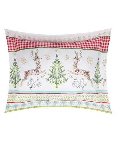 Levtex Home Merry And Bright Comet And Cupid Reversible 3-pc. Duvet Cover Set, King In Multi