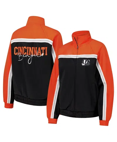 G-iii 4her By Carl Banks Women's Black Cincinnati Bengals Post Game Full-zip Track Jacket In Black