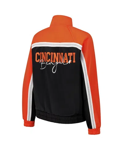 G-iii 4her By Carl Banks Women's Black Cincinnati Bengals Post Game Full-zip Track Jacket In Black