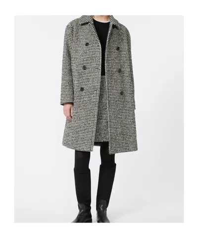 Max Mara Alpaca And Wool Trench Coat In Black