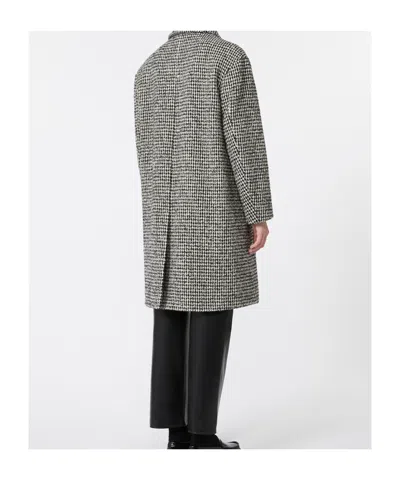 Max Mara Alpaca And Wool Trench Coat In Black