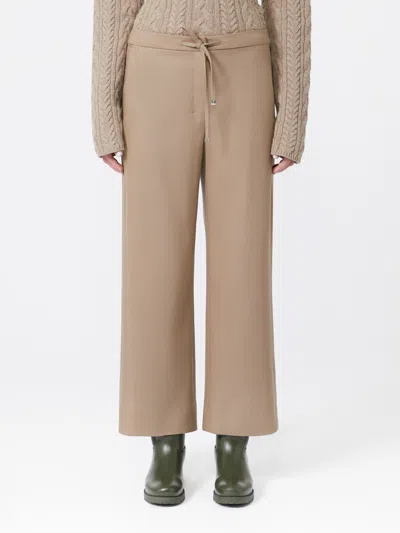 Max Mara Wool Jogging Pants In Brown