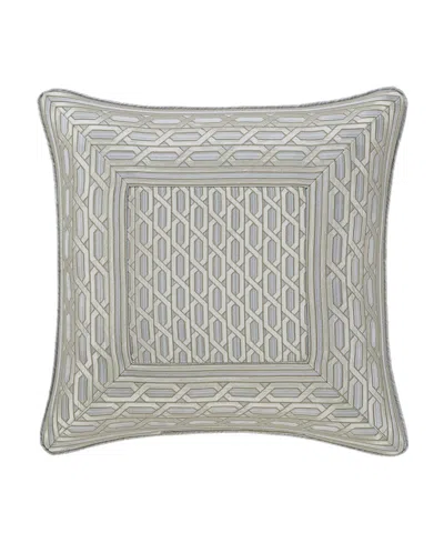 J Queen New York Metropolitan Square Decorative Pillow, 20" X 20" In Gray