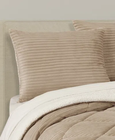 J Queen New York Everett Plush 3-pc. Comforter Set, Full/queen In Neutral