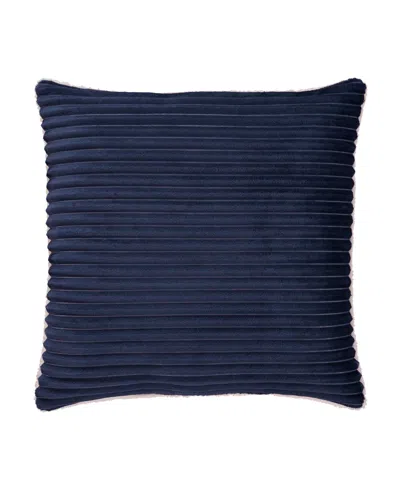 J Queen New York Everett Soft Decorative Pillow, 20" X 20" In Blue