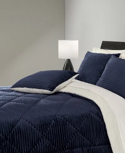 J Queen New York Everett Soft Decorative Pillow, 20" X 20" In Blue