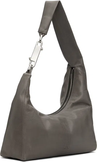 Rick Owens Small Concordians Gemini Shoulder Bag In Brown