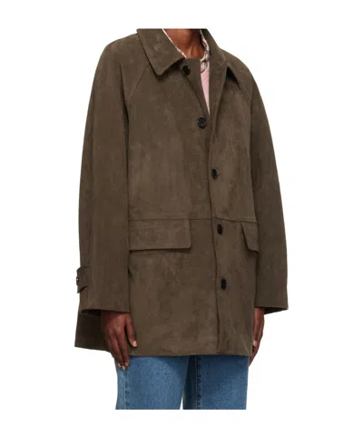 Dunst Button-down Long-sleeved Casual Jacket In Brown