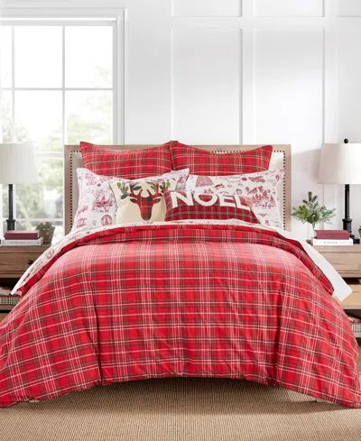 Levtex Home Yuletide Reversible 2-pc. Duvet Cover Set, Twin In Red