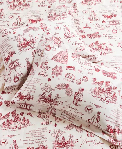 Levtex Home Yuletide Reversible 2-pc. Duvet Cover Set, Twin In Red