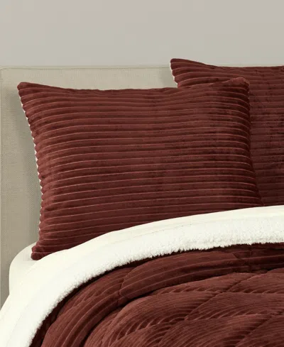 J Queen New York Everett Plush 3-pc. Comforter Set, Full/queen In Brown