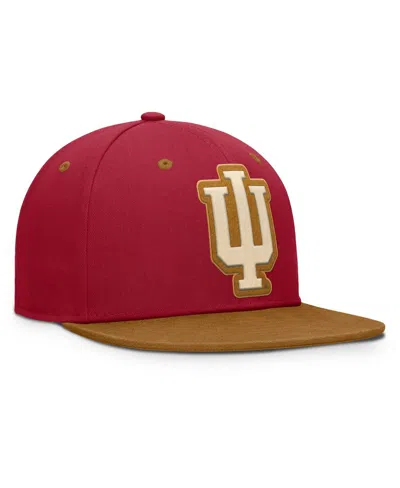 Fanatics Men's Crimson/brown Indiana Hoosiers Nobo Fitted Hat In Red