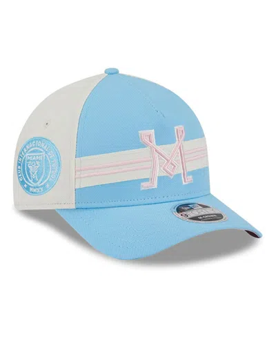 New Era Men's Light Blue/white Inter Miami Cf 2025 Jersey Hook 9forty M-crown Adjustable Hat In Blue