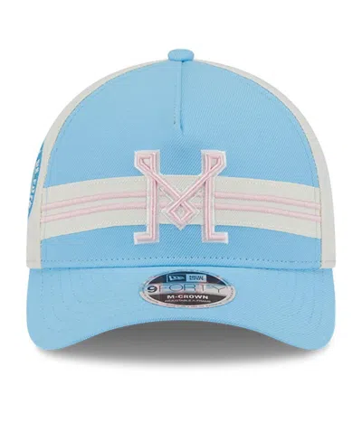 New Era Men's Light Blue/white Inter Miami Cf 2025 Jersey Hook 9forty M-crown Adjustable Hat In Blue