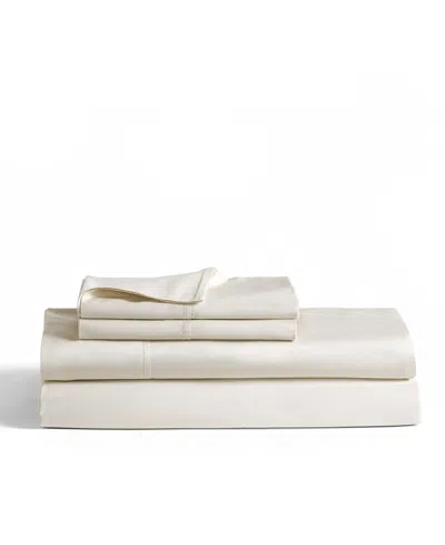 J Queen New York Premier 300-thread Count Sateen 4-pc. Sheet Set, King In White