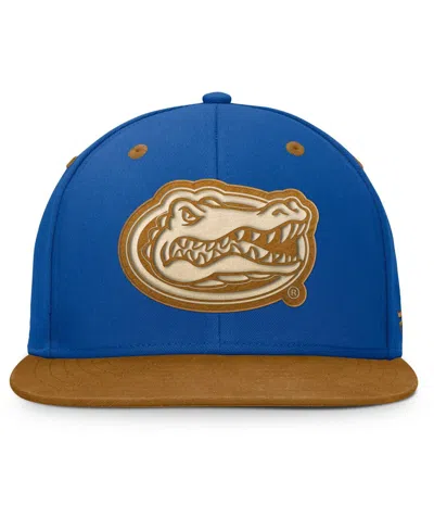 Fanatics Men's Royal/brown Florida Gators Nobo Fitted Hat In Blue