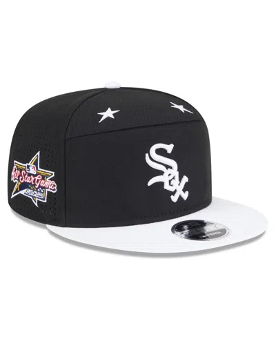 New Era Men's Black/white Chicago White Sox 2025 Mlb All-star Game Side Patch 9fifty Snapback Hat In Black