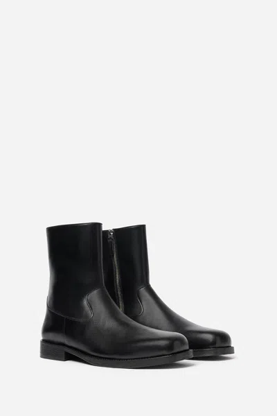 Filippa K Leather Ankle Boot In Black