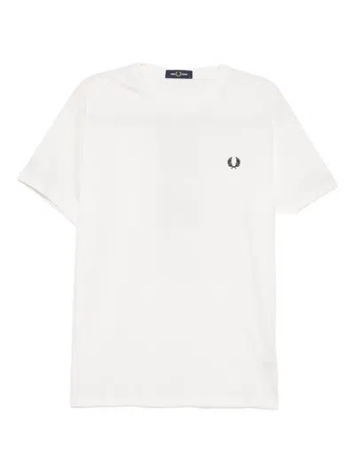 Fred Perry Classic Crew Neck Tee In White