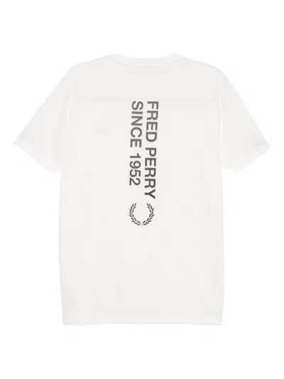 Fred Perry Classic Crew Neck Tee In White