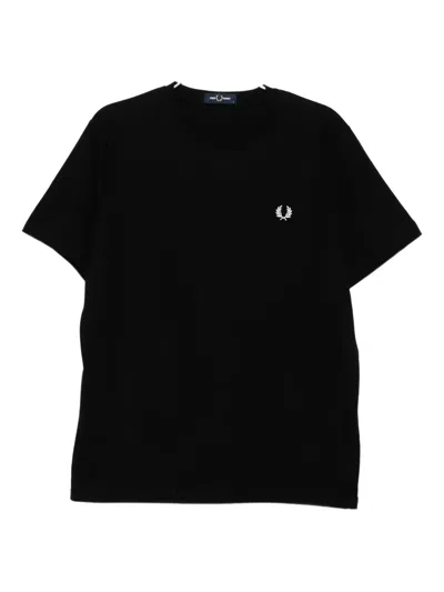 Fred Perry Classic Crew Neck Tee In Black