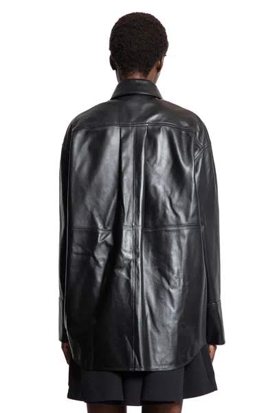 Loewe Lambskin Shirt In Black