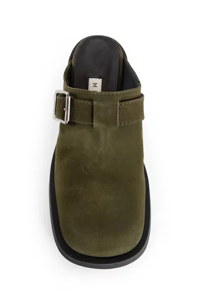 Miista Aroa Platform Suede Mules In Multi