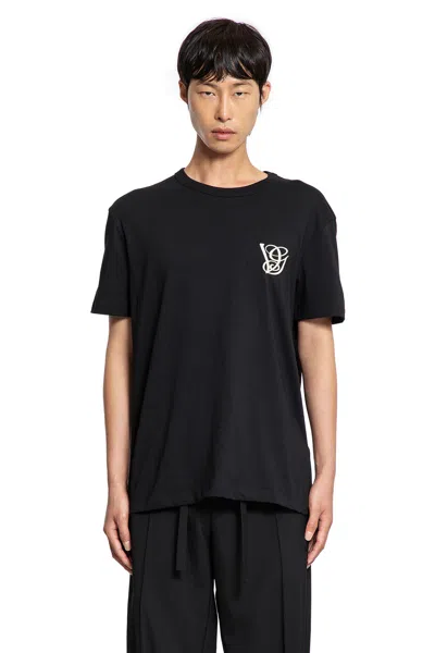 Valentino Cotton T-shirt With Vg Patch In Black