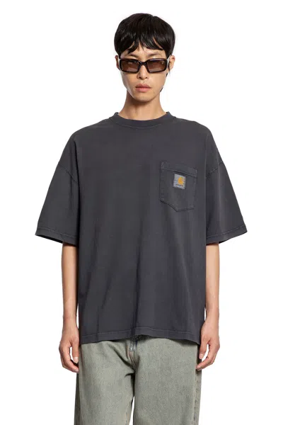 Carhartt S/s Hudson Pocket T-shirt In Black