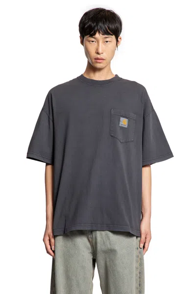 Carhartt S/s Hudson Pocket T-shirt In Black