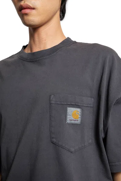 Carhartt S/s Hudson Pocket T-shirt In Black
